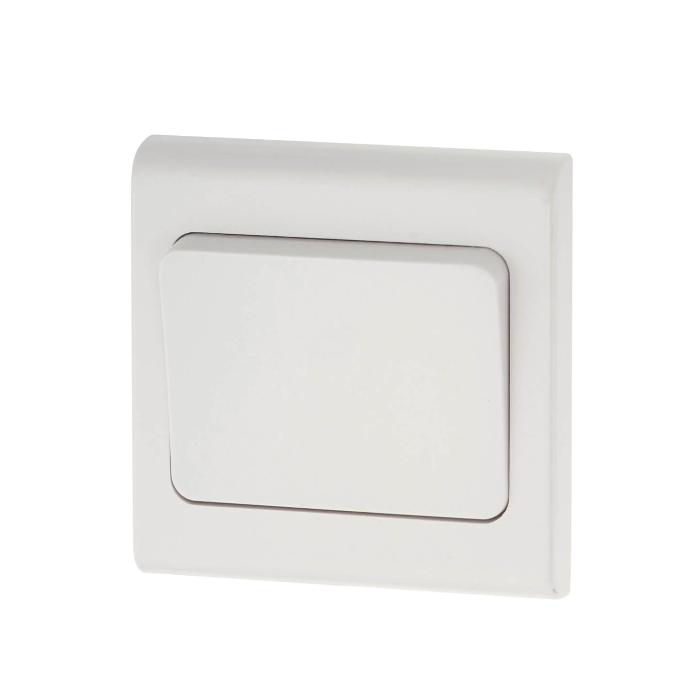 Deta 10A 1 Gang 2 Way Wide Rocker Light Switch White ElectricalDirect