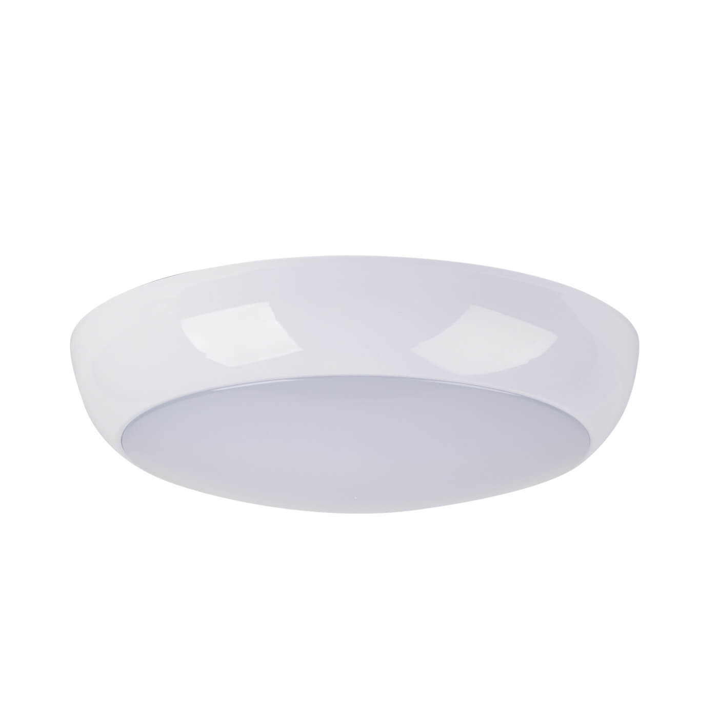 Polo LED Emergency Round Bulkhead Light IP54 White Opal