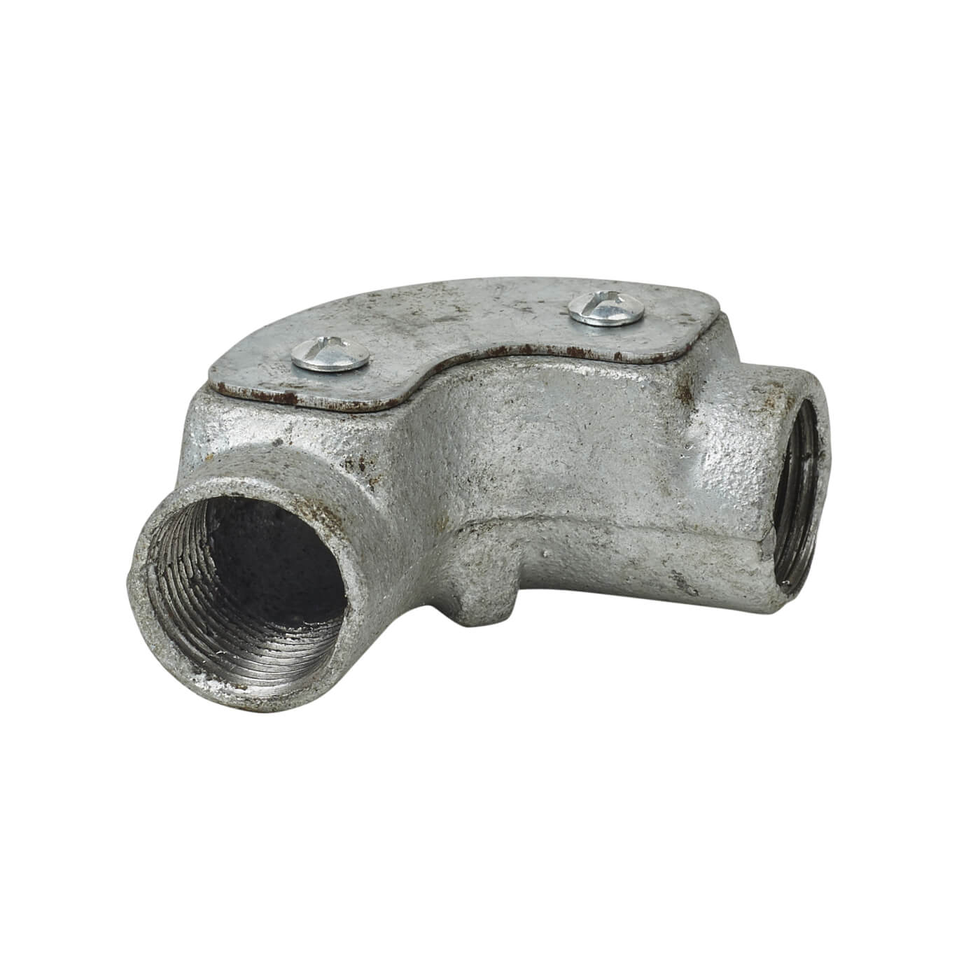 Steel Conduit Inspection Elbow 20mm Galvanised ElectricalDirect