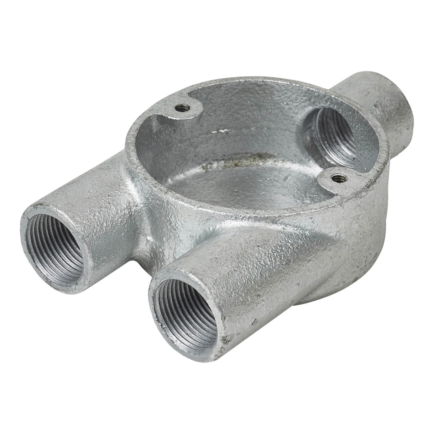 Steel Conduit Y Box 20mm Galvanised ElectricalDirect