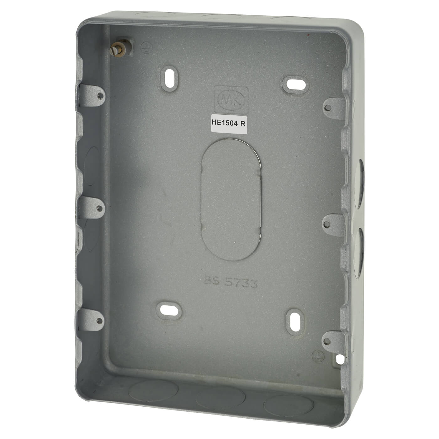 MK 68 Gang Grid Switch Surface Back Box 38mm ElectricalDirect