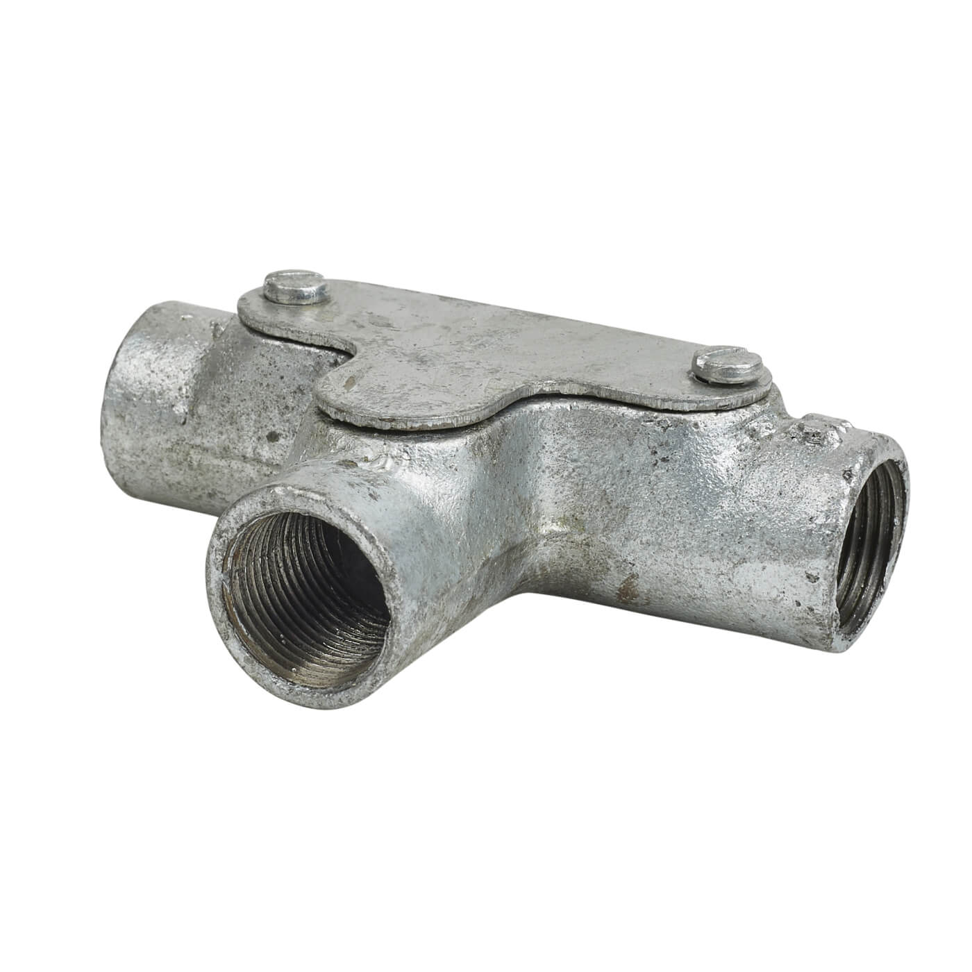Steel Conduit Inspection Tee 20mm Galvanised ElectricalDirect